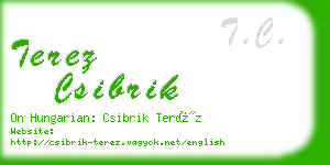 terez csibrik business card